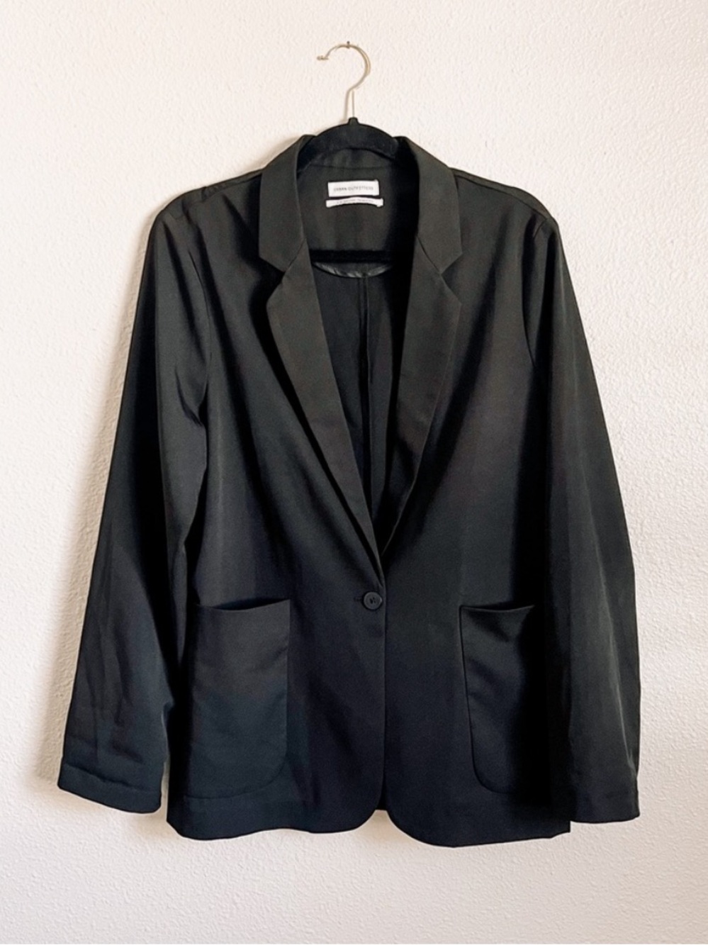 Urban outfitters oversized blazer in black